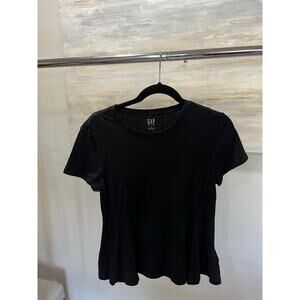 Modern Rib T-Shirt | Gap SIZE S Black